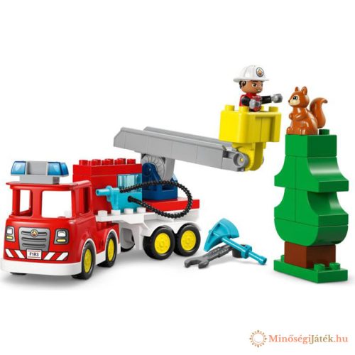 LEGO® DUPLO - Tűzoltóautó tömlővel és tűzoltóval