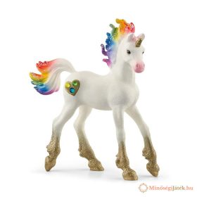   Unikornis csikó -  Szívecskés szivárványos egyszarvú állatfigura - Schleich 70727