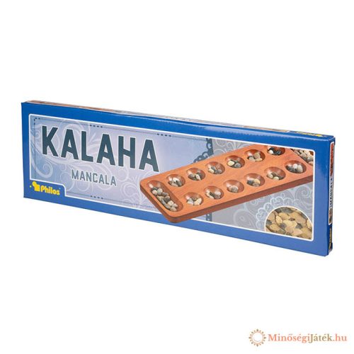 Kalaha fix táblával, hevea fából – 44x13cm