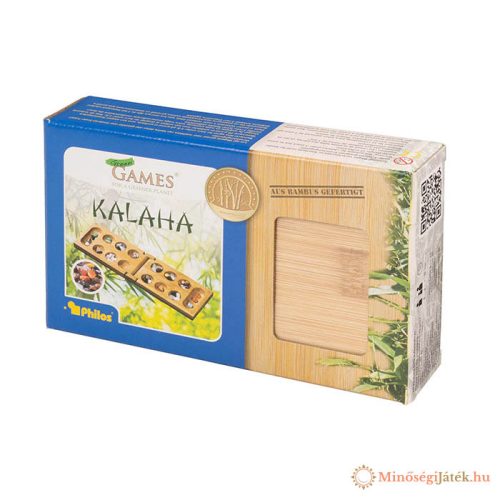 Kalaha utazó változat, összecsukható, bambusz - 32x10cm