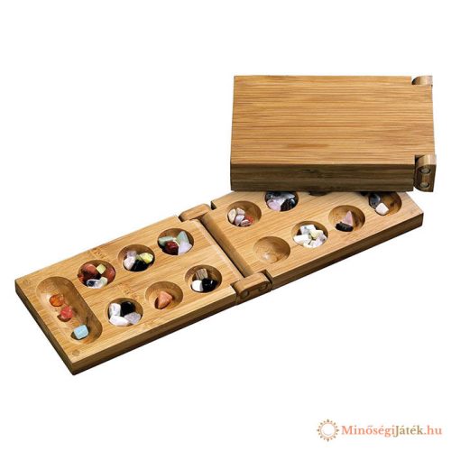 Kalaha utazó változat, összecsukható, bambusz - 32x10cm