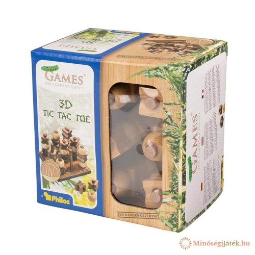 Tic Tac Toe – 3D verzió bambuszból