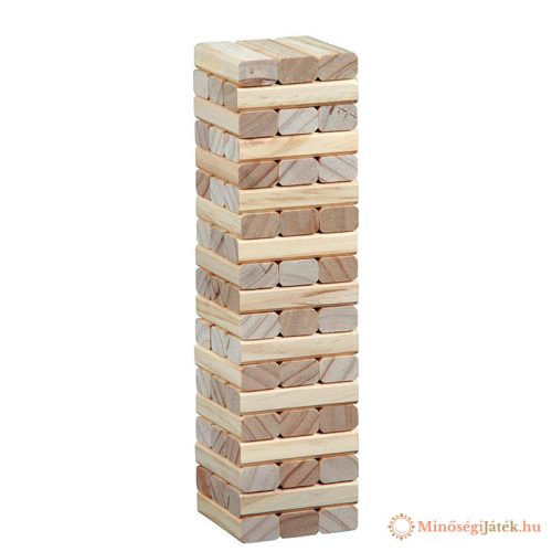 Leboruló torony – Jenga – Fenyőfából