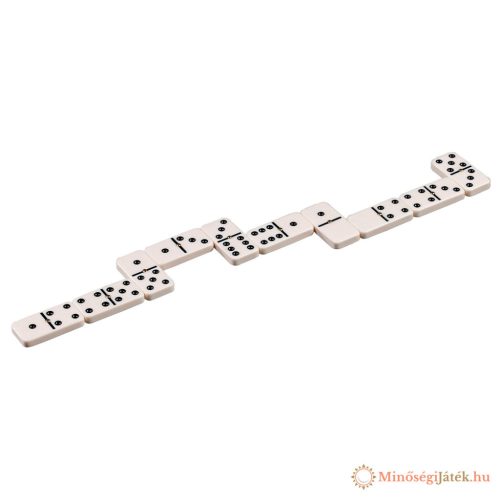 Domino elegáns fa dobozban – Double-6 verzió