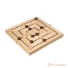 Malom játék – összecsukható fa dobozban – 29x29 cm - XXL