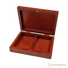 Kártyatartó doboz, fa, mágneses