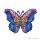 Puzzle, fa – 150 db-os – A4 méretű színes pillangó