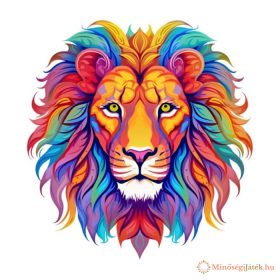 Puzzle, fa – 150 db-os – A4 méretű színes oroszlán
