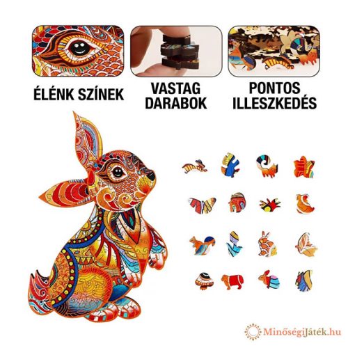 Nyuszis fa puzzle A5