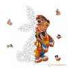 Nyuszis fa puzzle A4
